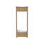 Porte-serviettes mural avec tablette et barre de suspension Arlington, chêne naturel
