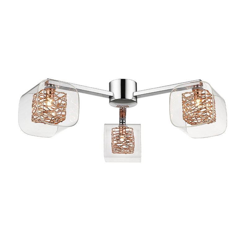 Kidsgrove Flush Mount, Copper