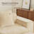 Streamlined Design Modular 3-Seater L-Shape Sectional Boneless Sofa with French Edge Piping, No Assembly Required Velvet Couch with Throw Pillows and Movable Ottoman-655254766