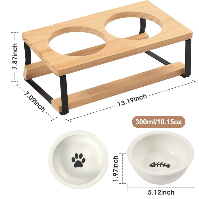 Bols surélevés pour chats et petits chiens