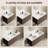 Double Bowl Ceramic Bathroom Sink - 121 X 46 X 17Cm Thin Edge Bathroom Sink, Dual Countertop Porcelain Wash Basin For Bathroom, Toilet, Powder Room (No Faucet, No Drain Included)