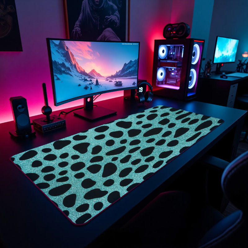 Polyester Desk Pad, 31.5x15.5
