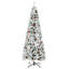 ? Décoration de Noël? Arbre de Noël artificiel enneigé avec branches de pin, baies de pommes de pin, ouverture automatique-1391191904
