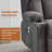 Swivel Rocker Recliner Chair With Vibration Massage And Heat For Living Room ,With Rocking Function And Side Pocket, USB Charge Port,2 Cup Holders-997261210