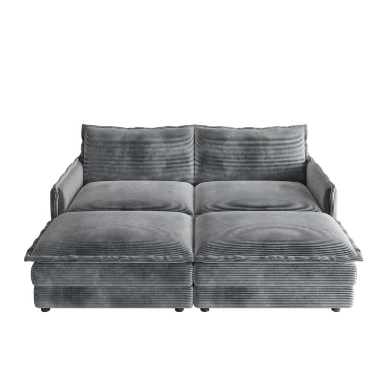 Flâneuse rembourrée, Gris