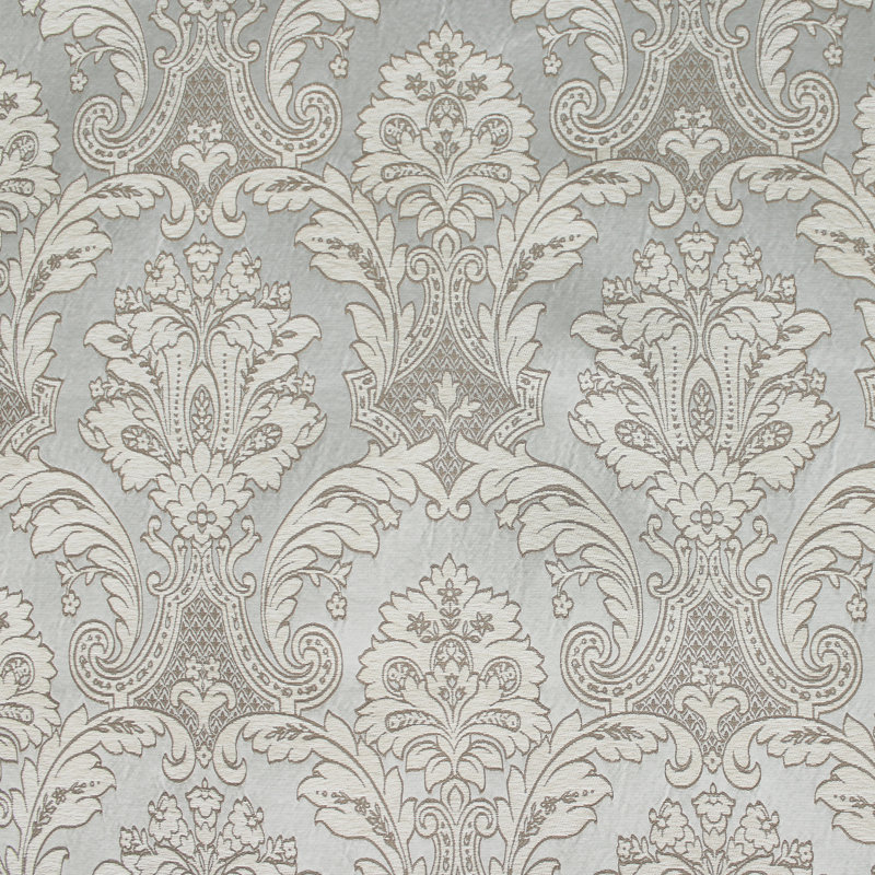 Damask Chenille | Evangeline Fabric, Pewter