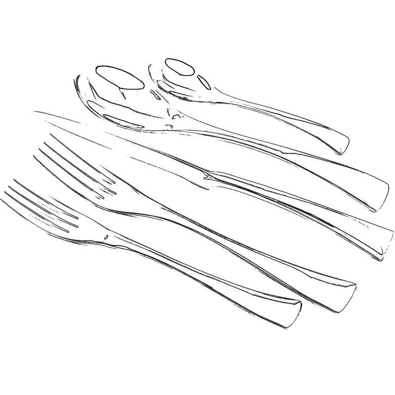 Ensemble de couverts 20 pièces en acier inoxydable doré, service pour 4 avec couteau de table, cuillère, fourchette, fourchette à dessert et cuillère à café