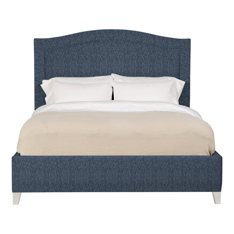 Caroline/Casey Upholstered Standard Bed, Navada Blue, Queen, Casa Blanca