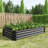 71.88In Long Black Metal Raised Planter For Growing Vegetables, Flowers, And Plants, Outdoor Garden, Rust - Proof, Open Base Soil Drainage L X 34.84In W 11.69In H Garden Bed , Design-274424742-274424744