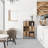 50" Bookcase with 3 Compartments and 3 Doors, Storage Cabinet for Living Room or Office