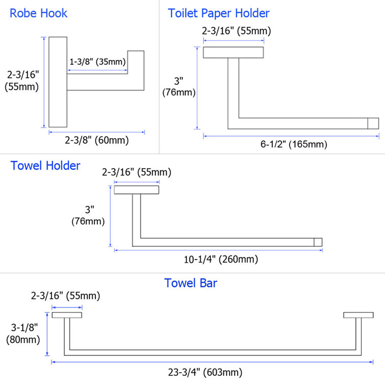 Toilet Paper Holder, Clearwater Bathroom Hardware Set