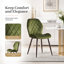 Norred Modern Velvet Dining Chair with Ergonomic Backrest, Set of 4-88112299
