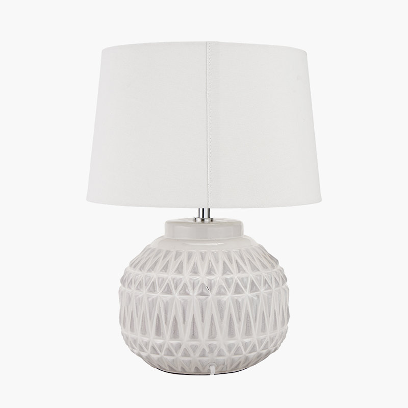 Afanasijs Ceramic Table Lamp, Warm White