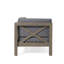 Ensemble de banc d'angle et de table basse en bois d'acacia 2 pièces, siège modulaire d'extérieur gris foncé-129224206-129224207-129224208-129224210-129224211