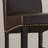 Upholstered Counter Stool with Solid Wood Frame