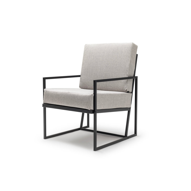 Anibella Outdoor Lounge Chair, Grey, Grey