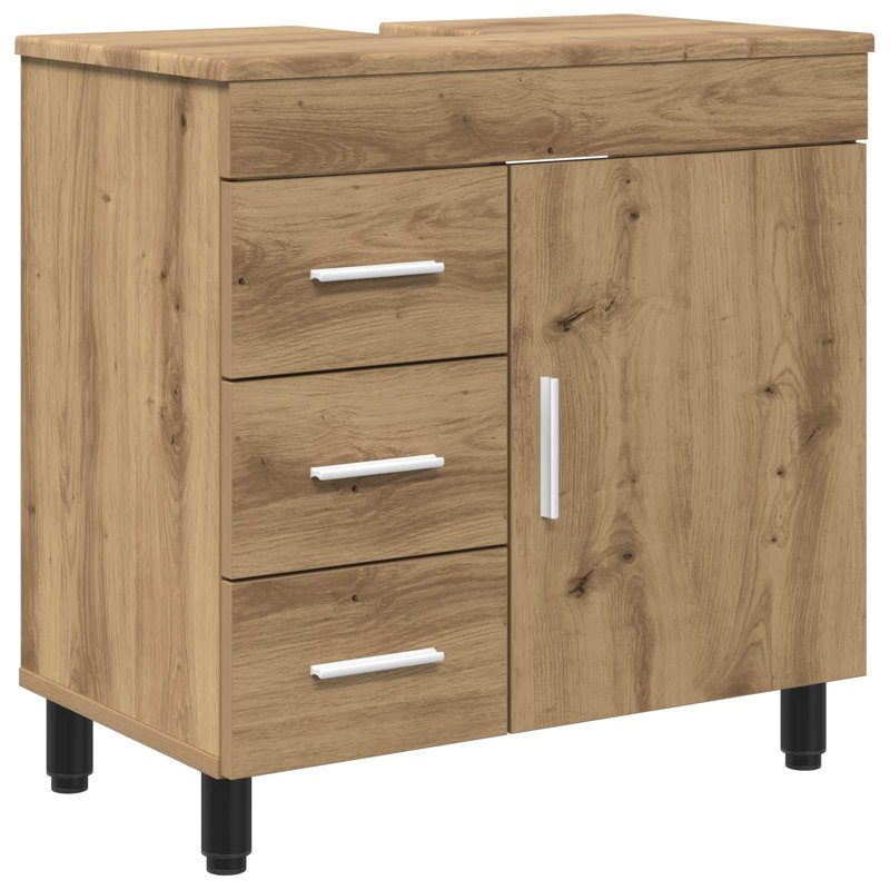 60cm Bathroom Vanity Base Only, Artisan Oak