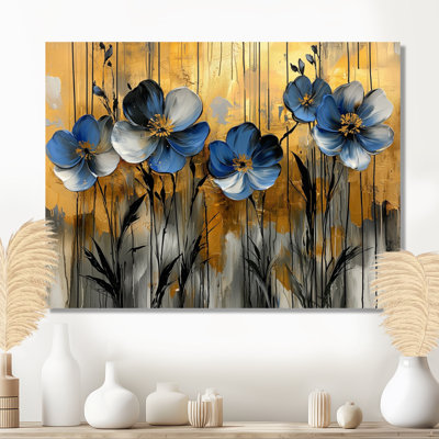 Monto - Floral Canvas Art Print