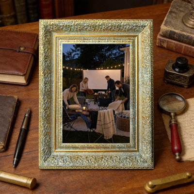 Antique Gold 1PC Clean Line Picture Frame for 11" x 14" Photos and Anniversary Gifts