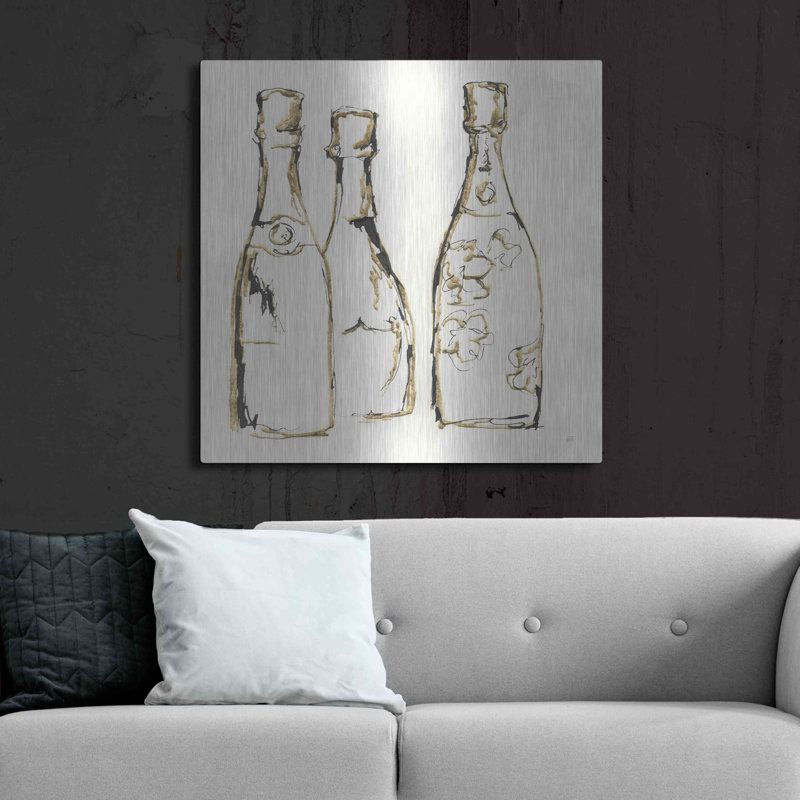 «Champagne Is Grand IV» par Chris Paschke, H 36 po x l 36 po
