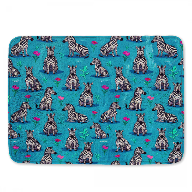 Tapis de bain Zebra, 34in W x 21in L