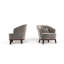 Ava Upholstered Barrel Accent Chair, Grey-334545817