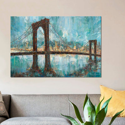 «Manhattan Memories» par Ruane Manning, reproduction d'art sur toile tendue