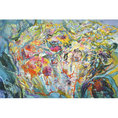 Teneile Butterfly Garden Impressions I by Dorothy Fagan - Wrapped Canvas Print