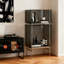 Acrylique gris + vitrines en acier inoxydable-121494720
