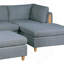 Ensemble de canapé modulaire contemporain en acier Dorris 5X