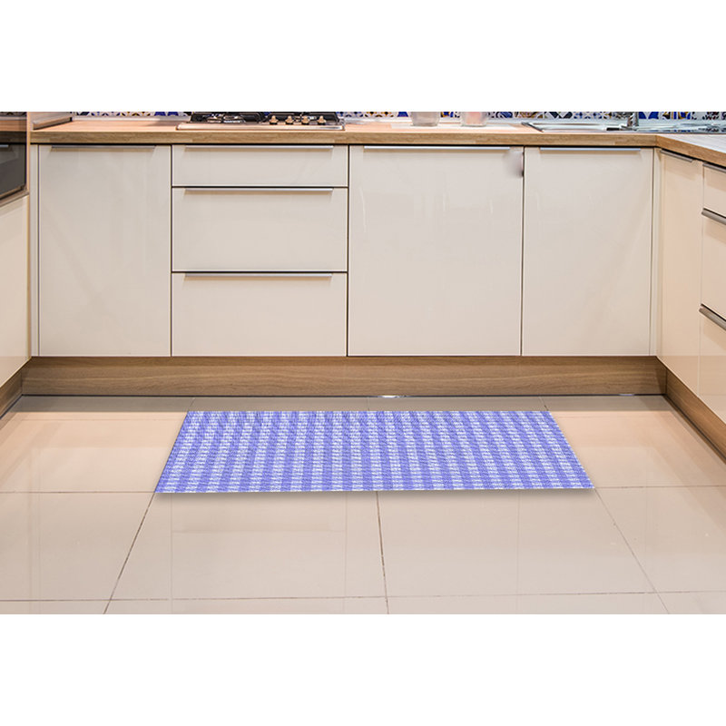Tapis 100% à motifs lavables à la machine 2989_WSH-PAT692-BLU, Rectangle 2 pi x 3 pi