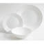 Service de table 12 pièces Gibson Ultra, blanc, verre trempé opale