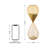 Modern Double-Layered Amber Hourglass With White Sand, 30-Minute Sand Timers-1682978447-1682978432