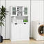 Armoire de salle de bain inclinable à deux compartiments
