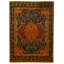 High-Quality Hand-Knotted Blue And Red Area Rug