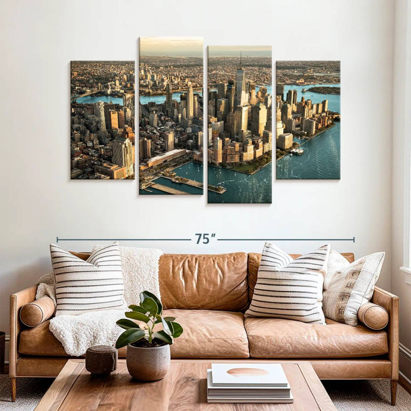 Island of manhattan nyc Sireci, 42" H x 68" W