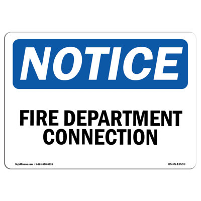Fire Department Connection Sign