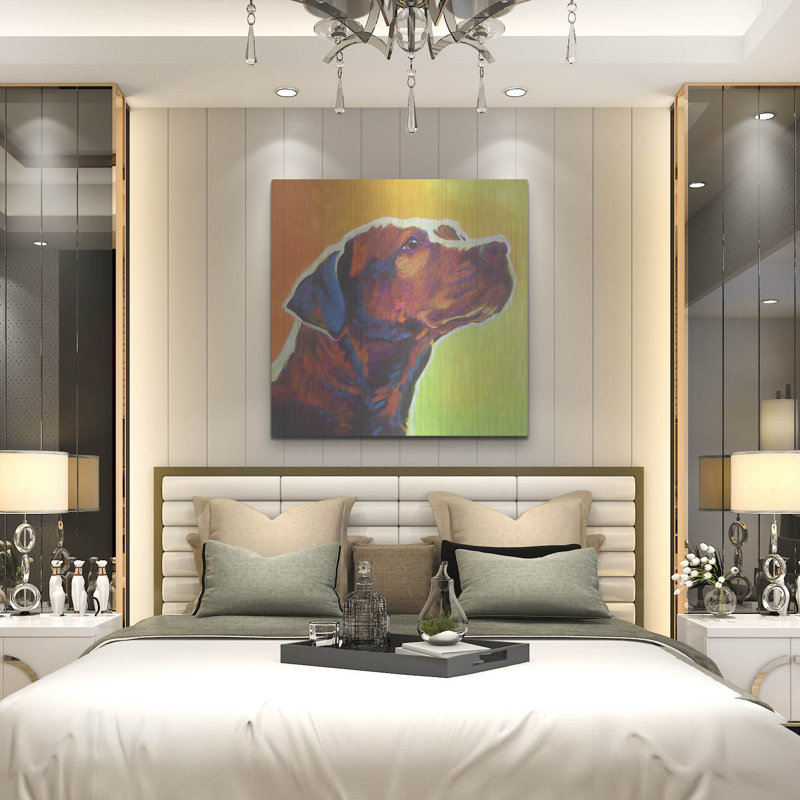 «Pit Bull - Fuji» par Dawg Painter, H 36 po x l 36 po