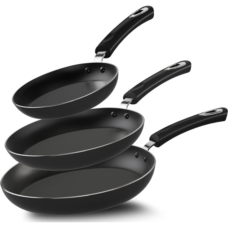 Anadea Aluminum Non-Stick Frying Pan, Grey/Black