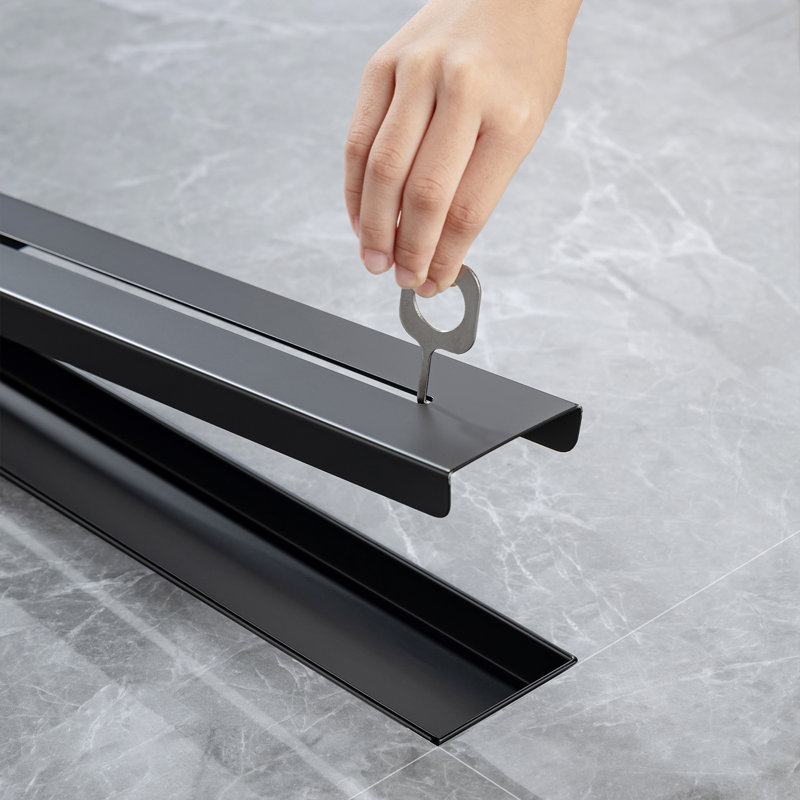 Grille linéaire l 32 po, Noir mat