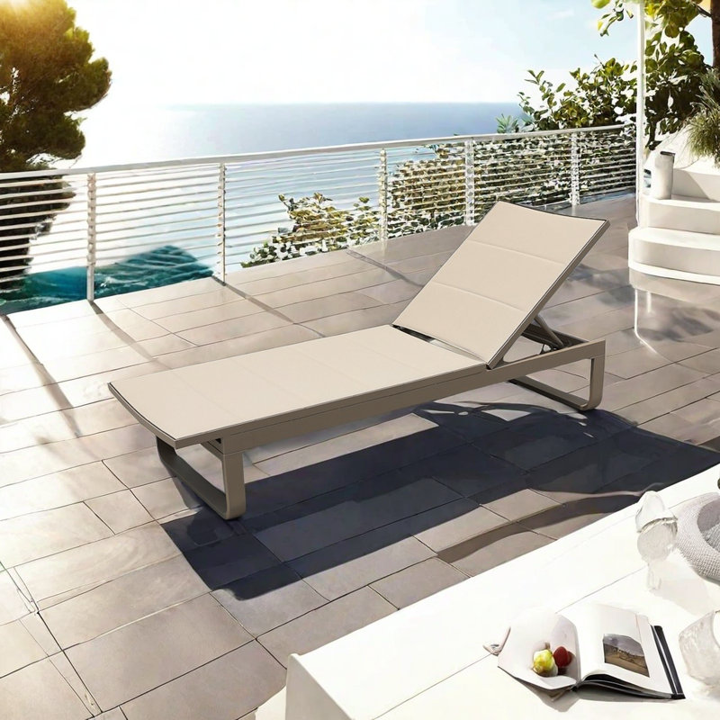 Outdoor Metal Chaise Lounge