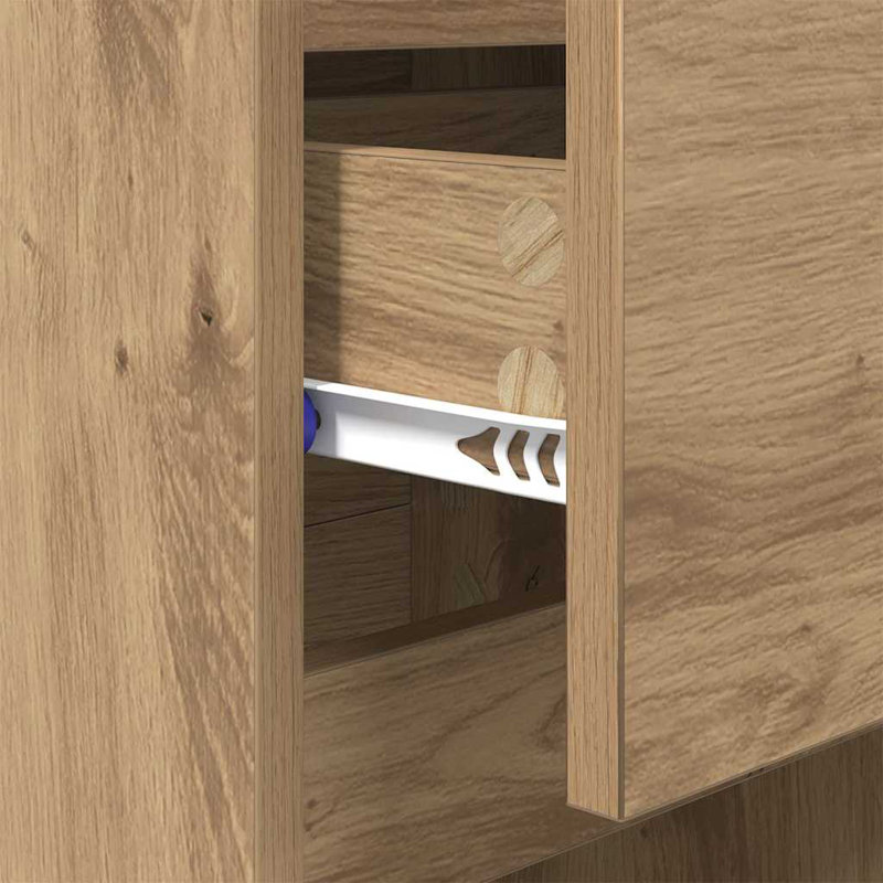 Bedside Cabinet 40 X 35 X 70 Cm Engineered Wood, Artisan Oak