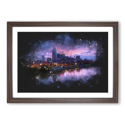 Nashville Tennessee Skyline - Picture Frame Graphic Art