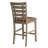 Helya Set Of 2 Dining Counter Height Chairs Modern Farmhouse Rustic Look Distressed Design Ladderback Solid Wood