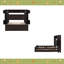 Grand lit en bois avec armoire, tablette et prises tout-en-un-369072586