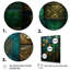 Carreaux de mosaïque vert Maya - art mural abstrait-463162578-463162589