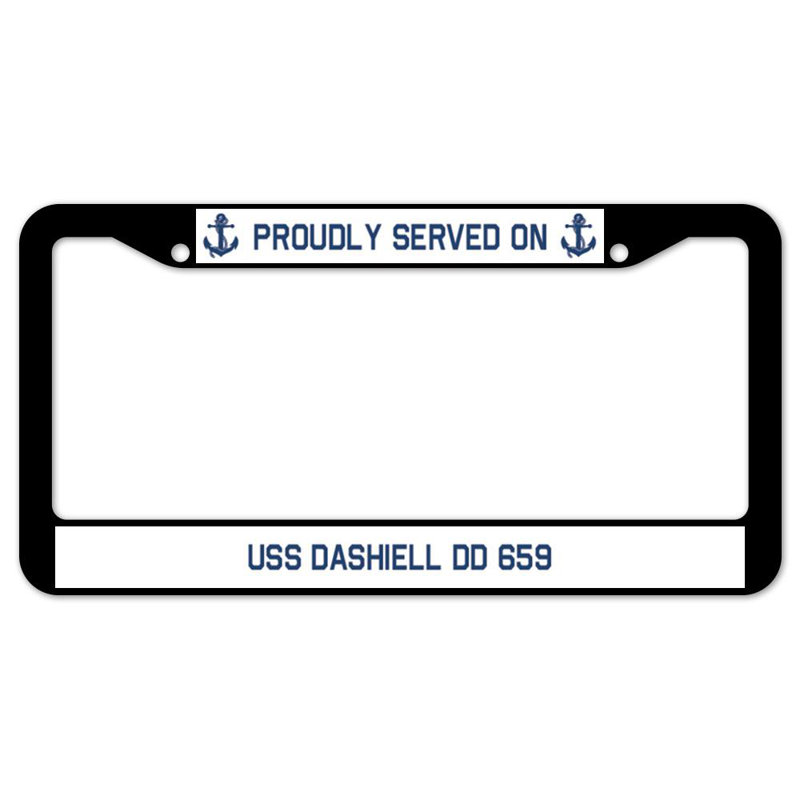Fièrement servi sur un cadre en plaque USS DASHIELL DD 659