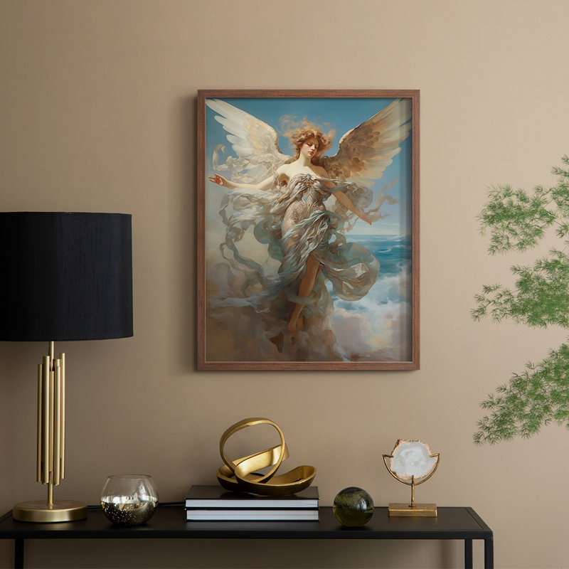 RELIGIOUS Series CDXVI Framed Print - Solid Wood, Walnut, 21" H x 17" W