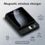  Chargeur sans fil portable avec affichage DEL de puissance, batterie de téléphone 10000 mAh 22,5 W, banque de puissance magnétique sans fil 2 en 1 convenant aux batteries de secours d'urgence pour voyage en plein air, noir