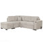 Canapé-lit de 84,75 po, canapé-lit gigogne 2 en 1 avec repose-pieds avec rangement pour le salon, le canapé de la chambre et le petit appartement, beige-1145838598